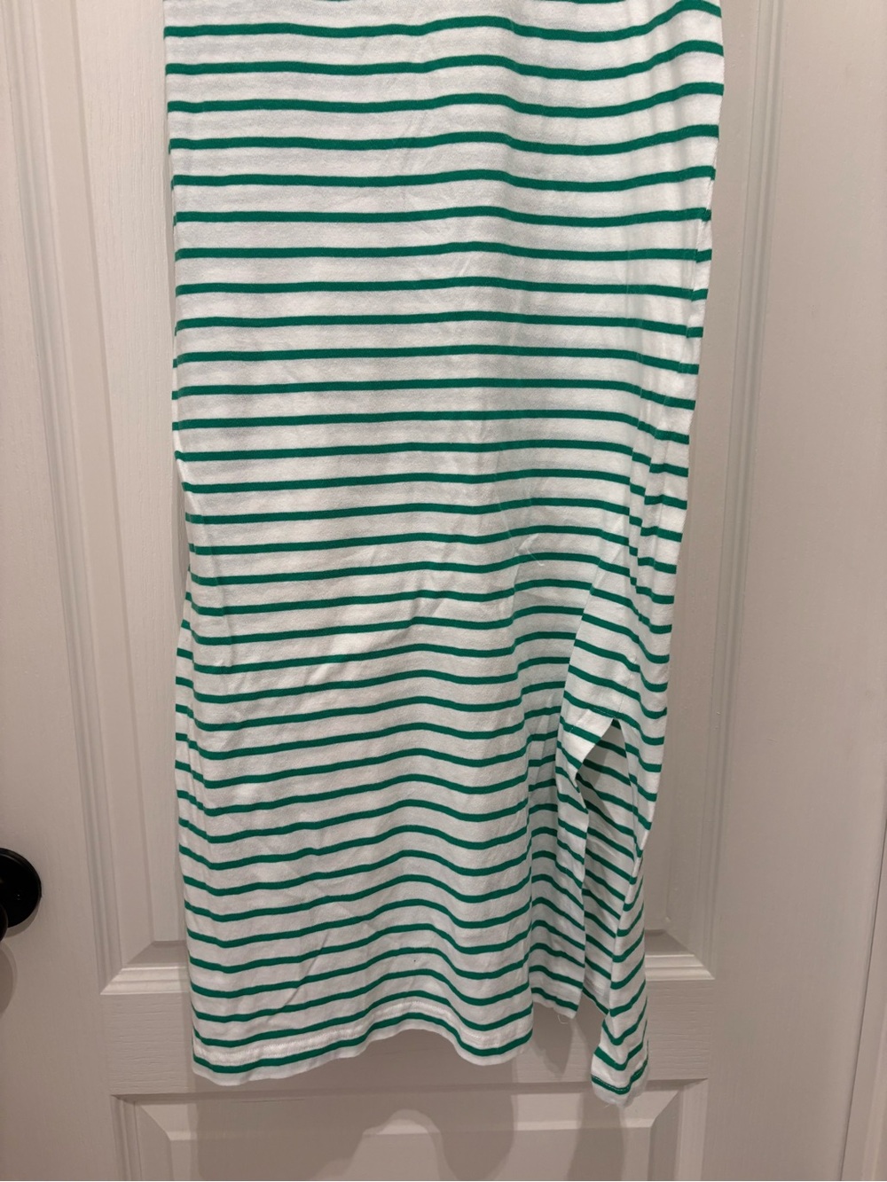 Women’s Rails green and white striped midi tank dress w/tie size M - Picture 3 of 7